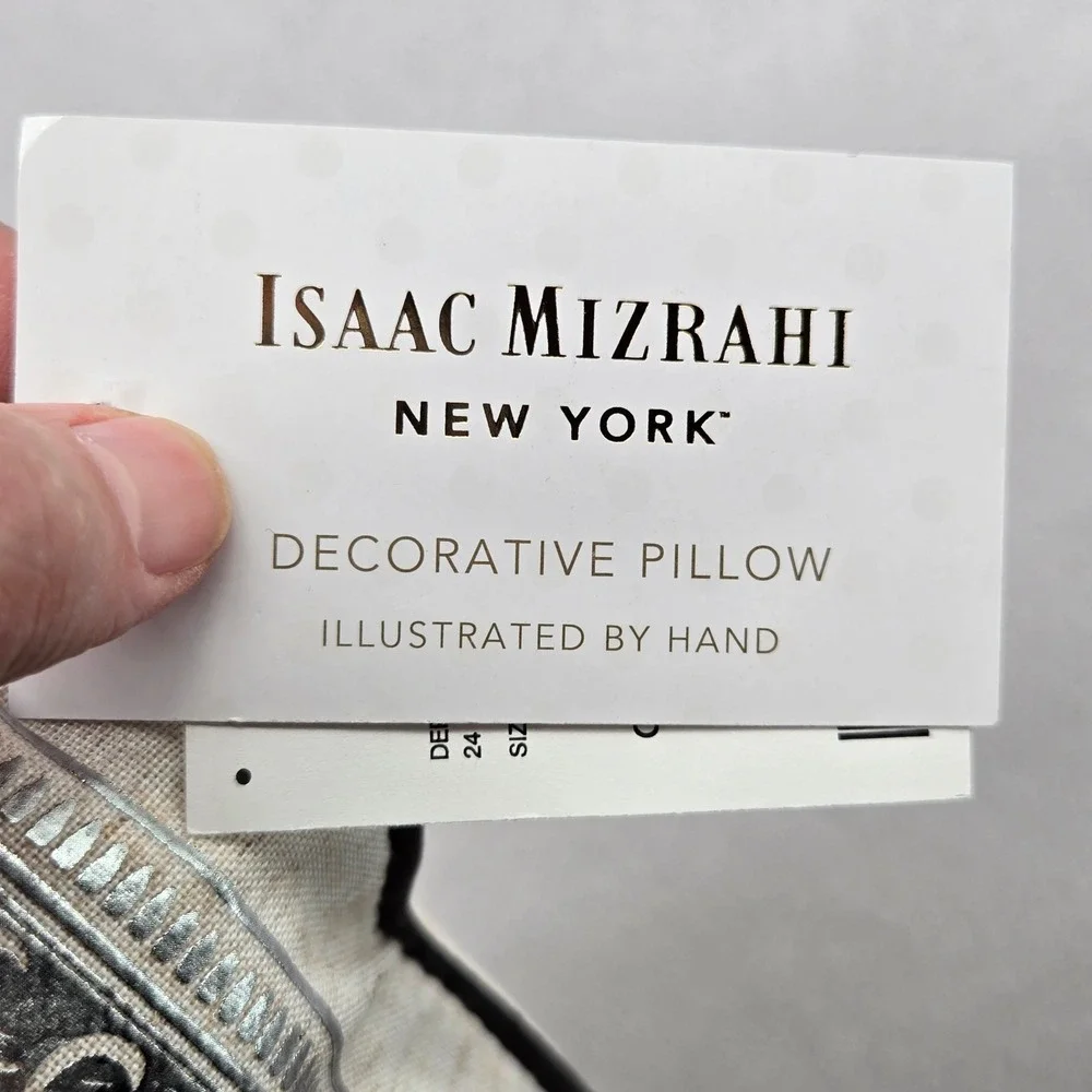 Isaac Mizrahi New 18x18 Decorative Pillow Gothic Bride Horror Art Goth LGBTQ+